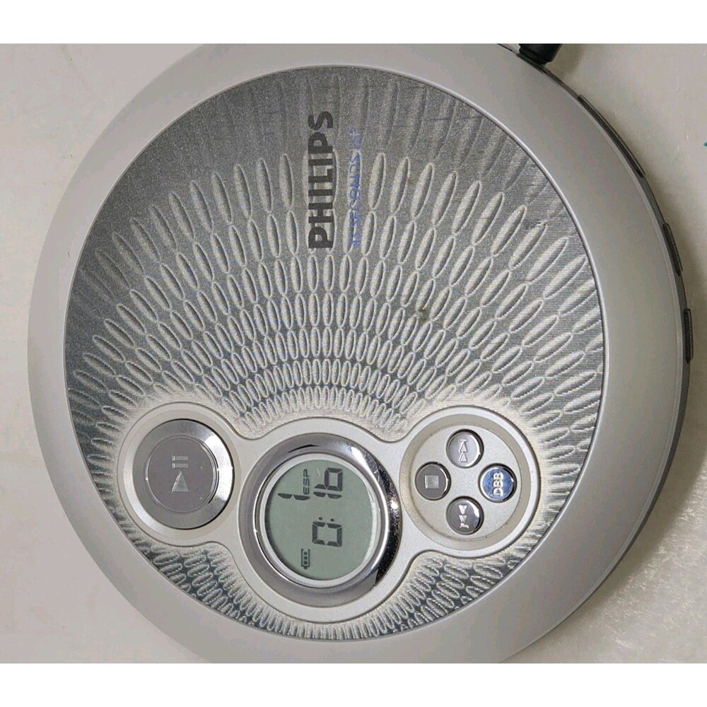 Vintage 2005 Philips AX2411/17 Portable CD Player 3rd Gen Peak Retro Era Tested